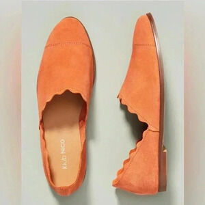 Anthropologie Klub Nico Georgette Ink Suede Flat